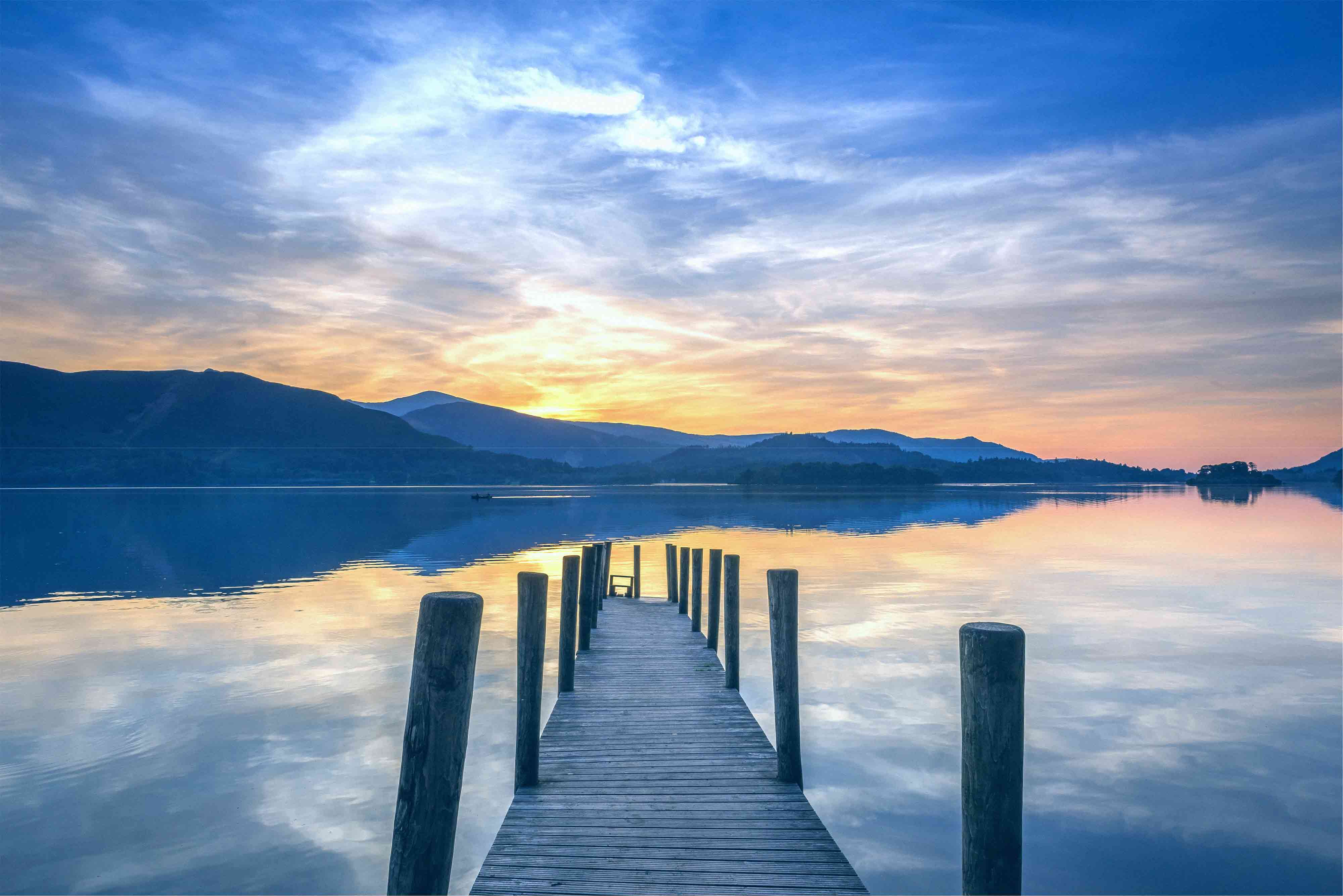 dock looking out on to lake