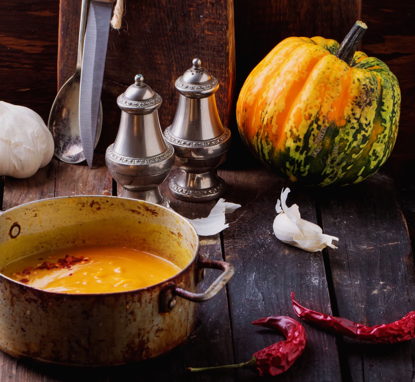 pumpkin and squash and soup
