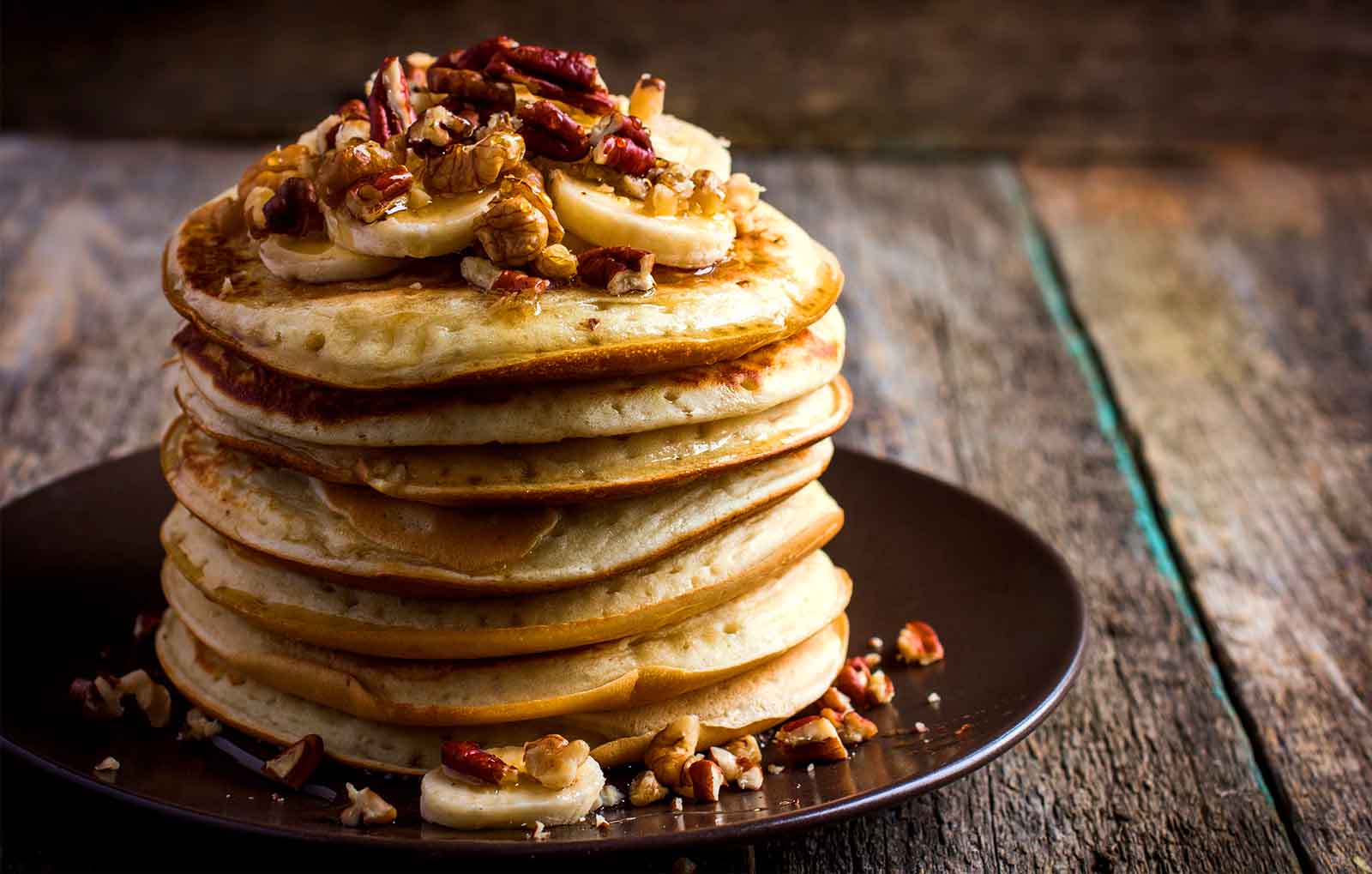 Pancake Topping - Scottish Persimmon Fruit Pottage, Or Banana and Walnuts